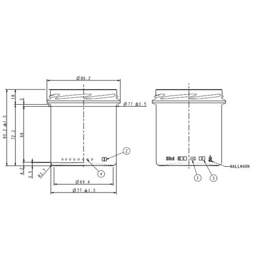 330 ml štandardná zaváracia nádoba