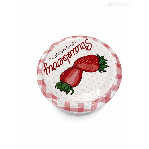 230ml plechovka + jahodové viečko