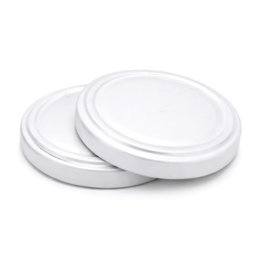 Vrchnák na 100 plechoviek - biely