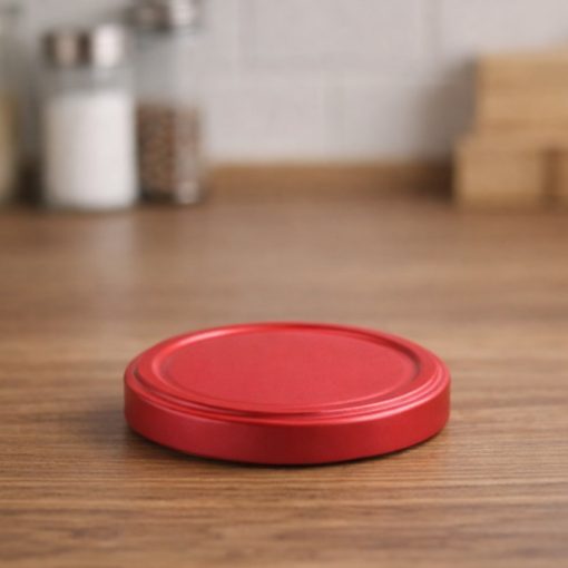 Vrchnák na plechovku veľkosť 53 - červený