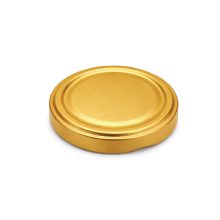 82 plechových viečok - zlatých