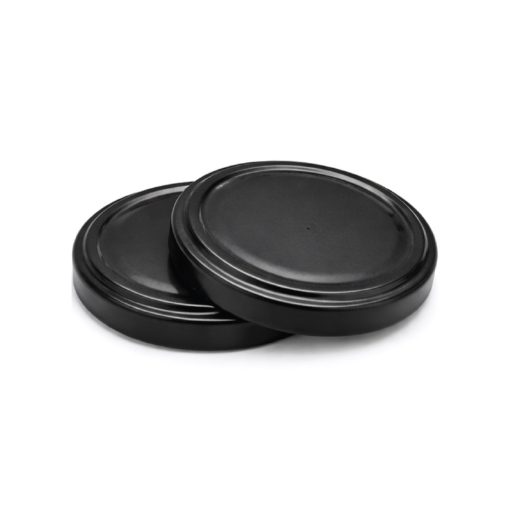 82 vrchnákov na plechovku - čierne