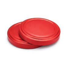 Vrchnák na 100 plechoviek - červený