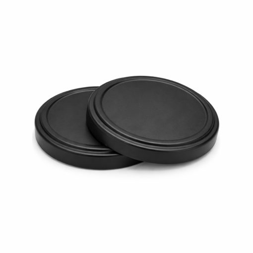 Plechové viečko zo 70. rokov - čierne matný