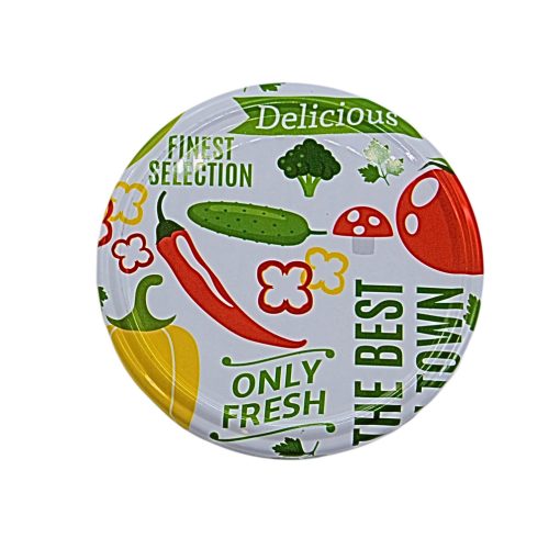 Vrchnák na konzervu veľkosť 82 - zeleninový - Delicious