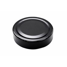 Vrchnák na plechovku veľkosti 70 - čierny (hlboko uzatvárateľný)