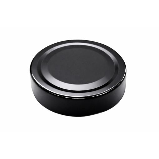 Vrchnák na plechovku veľkosti 70 - čierny (hlboko uzatvárateľný)