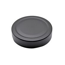 Vrchnák na plechovku veľkosti 70 - čierny matný (hlboko uzatvárateľný)