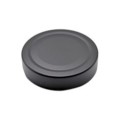   Vrchnák na plechovku veľkosti 70 - čierny matný (hlboko uzatvárateľný)