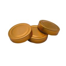 Plechové viečko zo 70. rokov - bronzové (hlboko uzavreté)