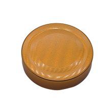 Plechové viečko zo 70. rokov - bronzové (hlboko uzavreté)