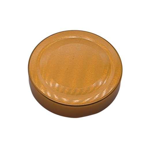 Plechové viečko zo 70. rokov - bronzové (hlboko uzavreté)