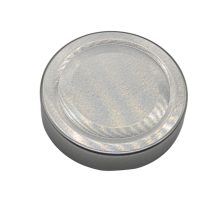 Plechové viečko zo 70. rokov - strieborné (s hlbokým uzáverom)