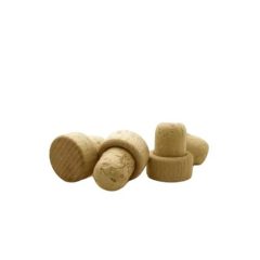 Korková zátka s drevenou hlavičkou (27x19)