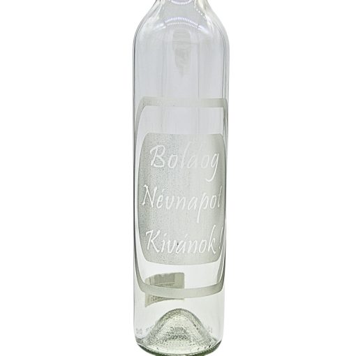 500ml pieskovaná fľaša - meniny.