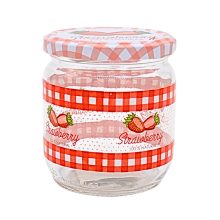 425ml pohár - jahoda s viečkom