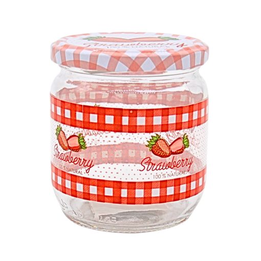 425ml pohár - jahoda s viečkom