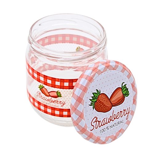 425ml pohár - jahoda s viečkom