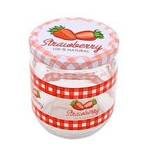 425ml pohár - jahoda s viečkom