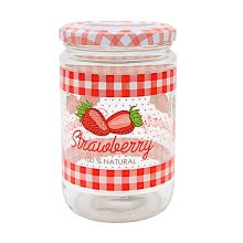 660ml pohár - jahoda s viečkom