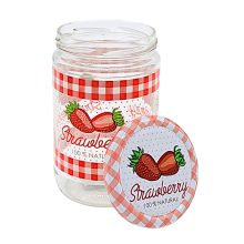 660ml pohár - jahoda s viečkom