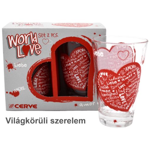 Sada pohárov World Love (2 ks)