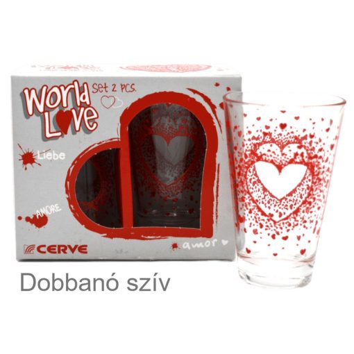 Sada pohárov World Love (2 ks)