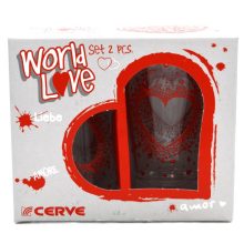 Sada pohárov World Love (2 ks)