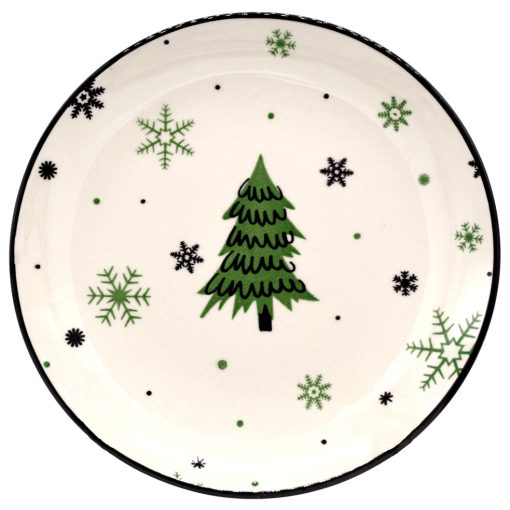 Vianočný plochý tanier (borovica)