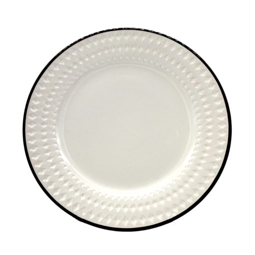 Rímsky dezertný tanier biely