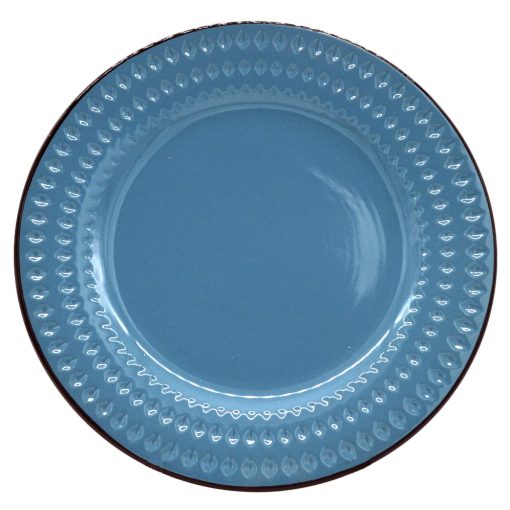 Modrý dezertný tanier Rome
