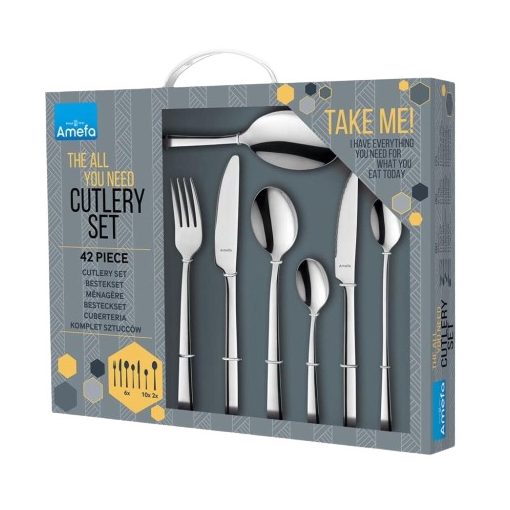 Sada príborov 42 kusov v darčekovej krabičke s rúčkami - Manille