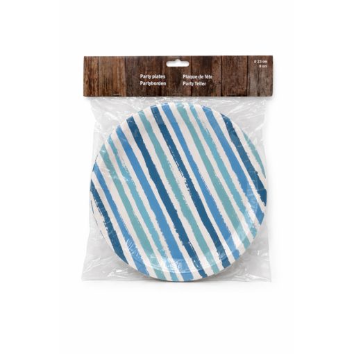 Papír party tányér 23 cm 8 db-os