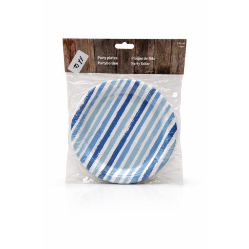 Papír party tányér 18 cm 8 db-os 2 színben