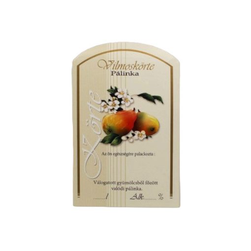 Spirit Pálinka Label - Vilmos Pear (large)