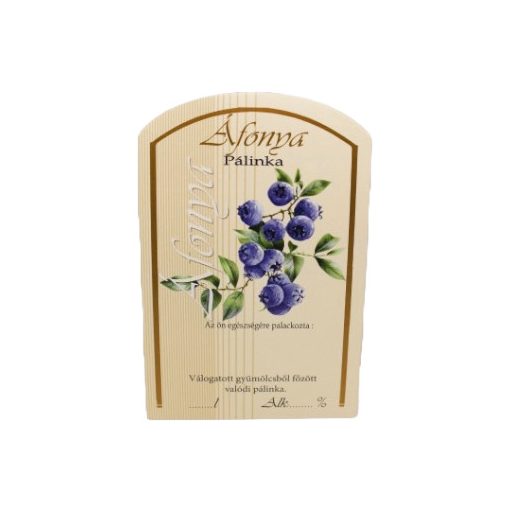 Spirit Pálinka Label - Blueberry (large)