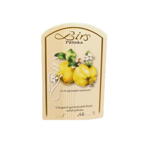 Spirit Pálinka Label - Quince (large)