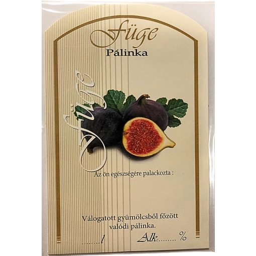 Spirit Pálinka Label - Fig (large)