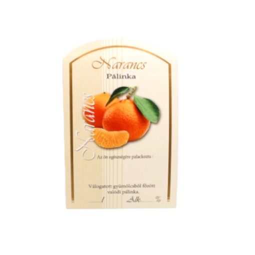 Spirit Pálinka Label - Orange (large)