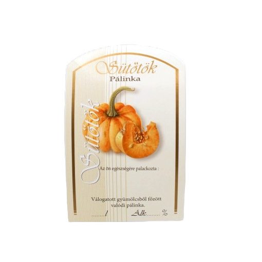 Spirit Pálinka Label - Pumpkin (large)