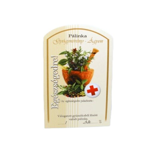 Spirit Pálinka Label - Herbal (large)