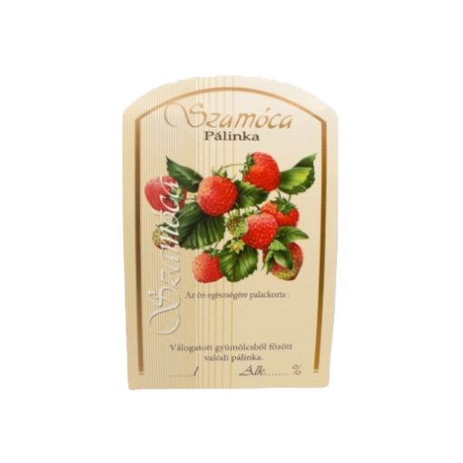 Spirit Pálinka Label - Strawberry (large)