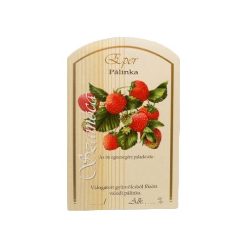 Spirit Pálinka Label - Strawberry (large)