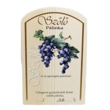 Spirit Pálinka Label - Grape (Blue) - (large)