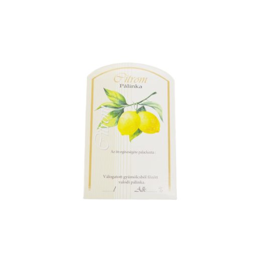 Spirit Pálinka Label - Lemon (large)