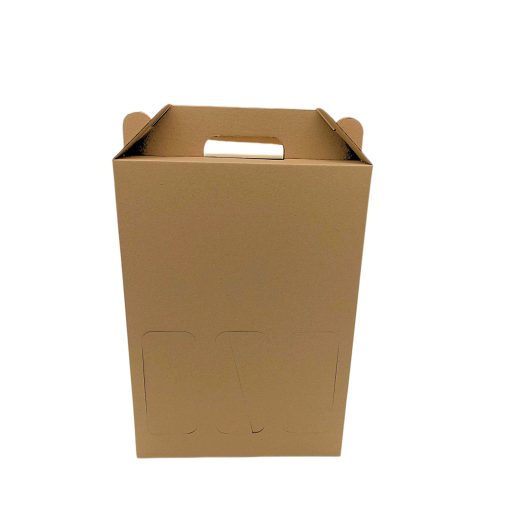 Kartónová krabica s 3 fľašami - Okienko