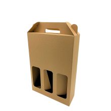 Kartónová krabica s 3 fľašami - Okienko