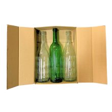 Kartónová krabica so 6 fľašami - Horizontálna